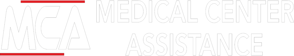 Medical Center Assistance White Logo